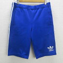D■90s■アディダス/adidas デサント社製 ジャージハーフパンツ【M】青/MENS/15【中古】