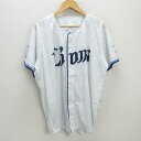 D■埼玉西武ライオンズ/LIONS 応援ユニフォーム/レプリカ■白【L】MENS/野球63【中古】