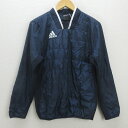 D■アディダス/adidas 中綿入りピステジャケット サッカー・フットサル【S】紺/MENS/80【中古】