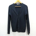 ◇ 日本製 ドレステリア/DRESSTERIOR ウールカーディガン【S】紺/MENS/10【中古】