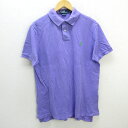 y■ラルフローレン/Ralph Lauren カスタムフィット 半袖ポロシャツ■紫【メンズL】MENS/130【中古】(4)