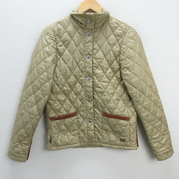 z■カンタベリー/CANTERBURY 中綿ジャケット【L】ベージュ/LADIES/14【中古】■