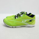 y■美品【25 EE】ムーンスター/MOONSTAR 超軽量 マラソンシューズ■蛍光MENS/LADIES可/8【中古】