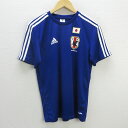 z■アディダス製■サッカー日本代表 ホームレプリカTシャツ/21番 酒井宏樹【M】青/men's/53【中古】■