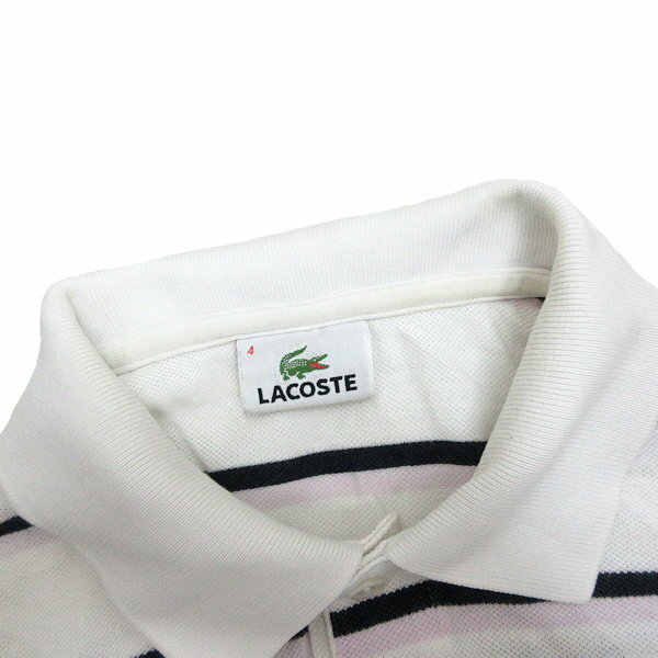 z■ナイキ/NIKE GOLF DRY-FIT 半袖ポロシャツ/ゴルフウエア/402460【L】白黒/mens/120【中古】■