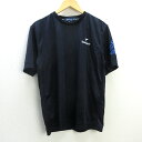 z■ツアーステージ/TOURSTAGE 半袖ドライTシャツ/ゴルフウエア【LL】紺/men's/160【中古】■