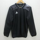 G■アディダス/adidas ピステジャケット/スポーツウェア【M】黒/men's/51【中古】■