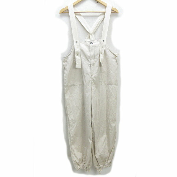 G■チャオパニックティピー/CIAOPANIC TYPY 配色ステッチベイカーサロペ/TYZ1011202A0013【M】白系/LADIES/33【中古】■