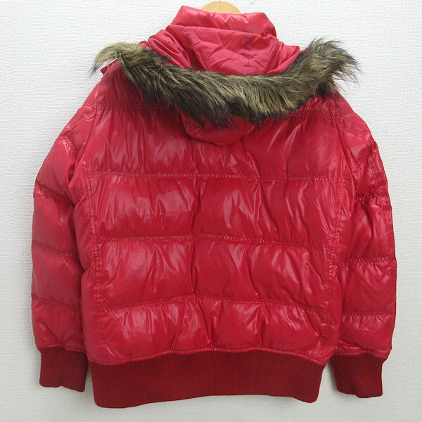 D■ユニクロ/UNIQLO プレミアムダウンジャケット JKT 052969【XL】赤/MENS/86【中古】