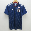 G■アディダス/adidas 日本代表 半袖ドライTシャツ DRN93-CV5638【L】青/men's/74【中古】■