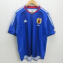 G■アディダス/adidas 日本代表/ドライTシャツ JD1005【O】青/men's/72【中古】■