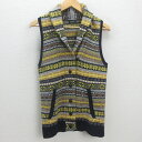 H■ジャーナルスタンダード/JOURNAL STANDARD ノルディック柄 ニットベスト【F】黄/LADIES■8【中古】(4)