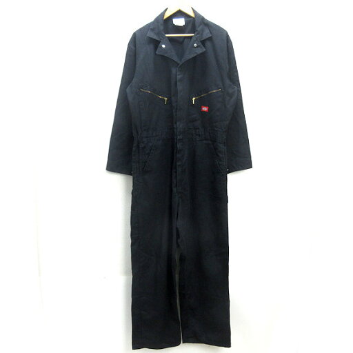H■ディッキーズ/Dickies カバーオール つなぎ 長袖オーバーオール オールインワン 作業着【48】黒/MENS■36【中古】 H■ディッキーズ/Dickies カバーオール つなぎ 長袖オーバーオール オールインワン 作業着【48】黒/MENS■36【中古】
