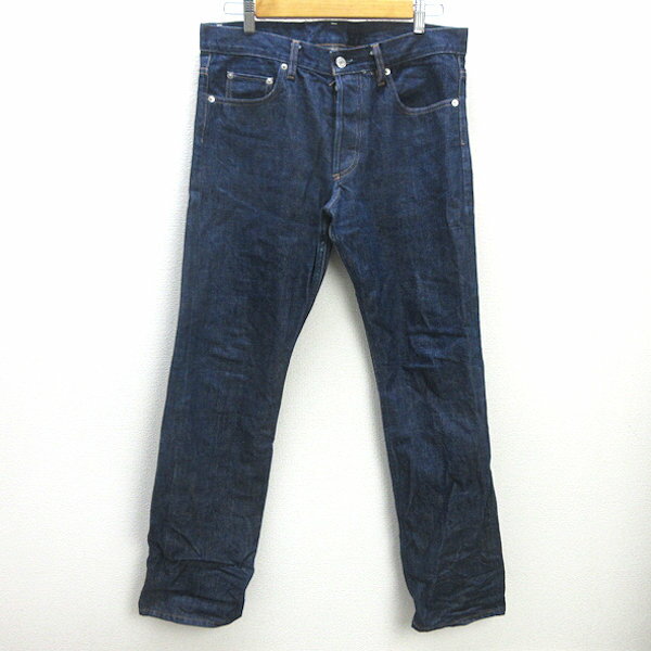 G■ユナイテッドアローズ/UNITED ARROWS B&Y SLIMFIT デニムパンツ/ジーンズ【33】紺/men's/103【中古】■
