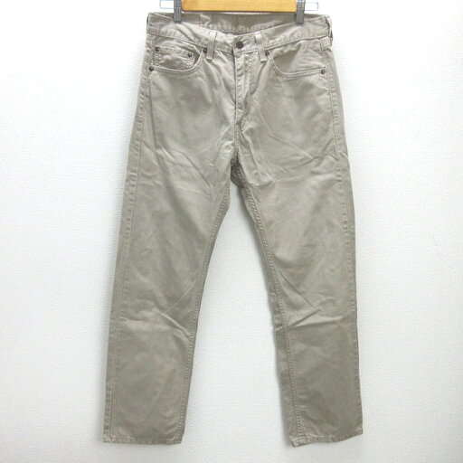 Q■リーバイス/LEVI’S 505 カラーデニムパンツ/チノパン■ベージュ【W32 L30】men's/77【中古】 Q■リーバイス/LEVI’S 505 カラーデニムパンツ/チノパン■ベージュ【W32 L30】men's/77【中古】