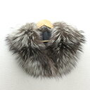 H■エンバ/EMBA リアルファー ティペット マフラー LADIES■1【中古】