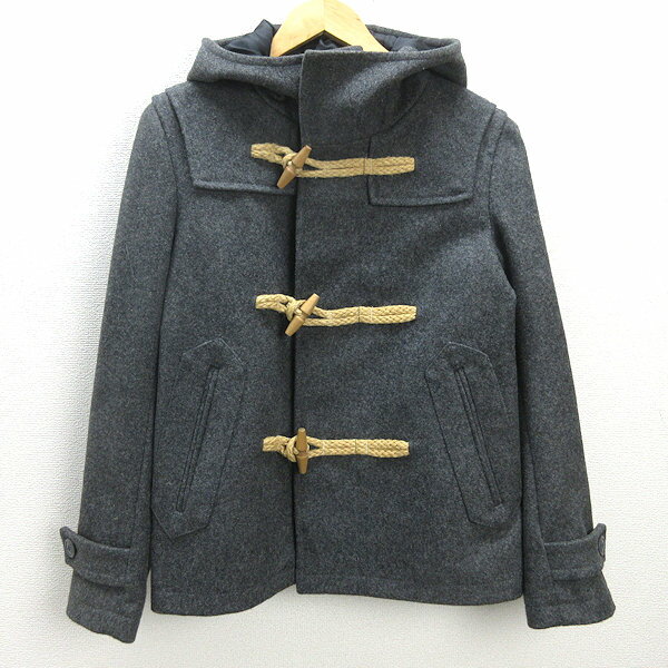H■ダファー/DUFFER ショート丈 ダッフルコート【M】灰色/MENS■41【中古】