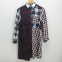 Q■ディーゼル/DIESEL パッチワーク 長袖ワンピース/コットン【XXS】LADIES/60【中古】(4)