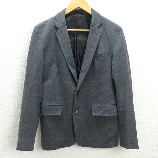 G■ハムネット/HAMNETT コットン2Bテーラードジャケット【L】灰/men's/119【中古】■ G■ハムネット/HAMNETT コットン2Bテーラードジャケット【L】灰/men's/119【中古】■