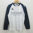 H■スボルメ/SVOLME 長袖ピステシャツ ゲームシャツ【M】白/MENS■52 【中古】