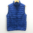 U■ユニクロ/UNIQLO ウルトラライトダウンベスト/ナイロン【L】青/MENS/45k【中古】■(4)