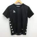 C■スボルメ/SVOLME 半袖tシャツ トレーニングウエア サッカー/フットサル【S】黒/MENS/31【中古】■