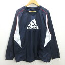 G■アディダス/adidas ピステジャケット/トレフォイルロゴ【O】紺/men's/17【中古】■