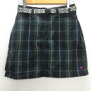G■コロンビア/Columbia チェックスカート/PL5014【M】緑/LADIES/46【中古】■