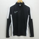 G■ナイキ/NIKE DRY-FIT ハーフジップドライシャツ【S】黒/men's/145【中古】■
