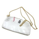 アンドエー/And Aエナメル パーティーバッグ★ホワイトBAG【中古】