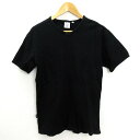 □AVIREX/アヴィレックス Vネック ストレッチTシャツ■黒【L】MENS/H44【中古】