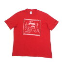 ハリウッドランチマーケット/HR.MARKETカラーTシャツ■赤【1】MENSハリラン細身【中古】