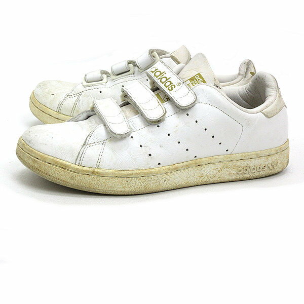 WW■【23.5cm】アディダス/ADIDASスタンスミス/ベルクロレザースニーカー■白LADIES/64【中古】