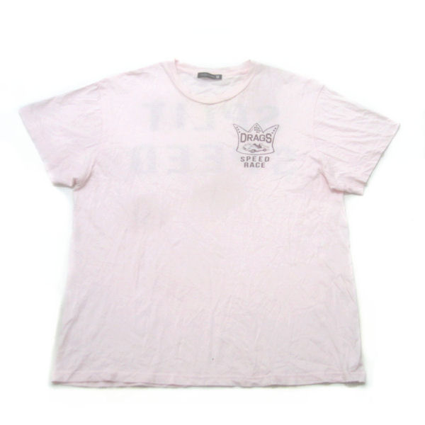 291295LABO/291295＝HOMMEプリント半袖/Tシャツ【48】★ピンク【中古】