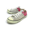 【 ブランド 】 コンバース/CONVERSE 【 カラー 】 ライトブラウン/ピンク 【 サイズ 】 表記 [ US4.5 ](レディース　23.5cm程度) 【 素材 】 キャンバス 【 商品詳細 】 USEDになります。 ラバーの黄ばみ・軽い型崩れ・すれ汚れはございます。 大きなダメージはございません。 日本製　6UH 01 レディース コンバース オールスターロウ キャンバスシューズです。 2トーンカラーのお洒落な一足です。 【 Cランクのお品になります 】 S:新品、未使用品 A:使用感は少なく、程度良好 B:使用感はあるが汚れやダメージは気にならない程度 C:使用感があり、多少の汚れやダメージがある D:使用感があり、汚れやダメージが目立つ E:汚れやダメージが目立つジャンク品