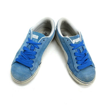 X★【22cm】プーマ/PUMA 350732 ローカット スエードスニーカー/水色LADIES/129【中古】