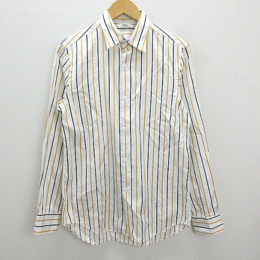 X★ エディフィス/EDIFICE ストライプ柄 長袖シャツ【40】MENS/47【中古】 X★ エディフィス/EDIFICE ストライプ柄 長袖シャツ【40】MENS/47【中古】