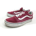 X★【24cm】バンズ/VANS オールドスクール OLD SKOOL キャンバス×スエード スニーカー/赤LADIES/97【中古】