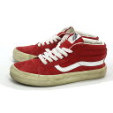 X★【22.5cm】バンズ/VANS SK8-MID スケートボードシュー スニーカー/赤LADIES/70【中古】