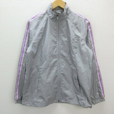 ◇ ナイキ/NIKE トレーニングジャケット トラックジャージ JKT【L】灰/LADIES/166【中古】