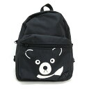 X★ ミキハウス/mikihouse 子供用 キャラクタープリント リュックサック 黒 BAG/50【中古】