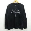 G■ジーユー/GU×アンダーカバー スウェットシャツ/341-338449【XL】黒/men's/29【中古】■