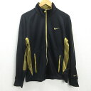 G■ナイキ/NIKE DRY-FIT トラックジャケット/ジャージ【L】黒/men's/93【中古】■