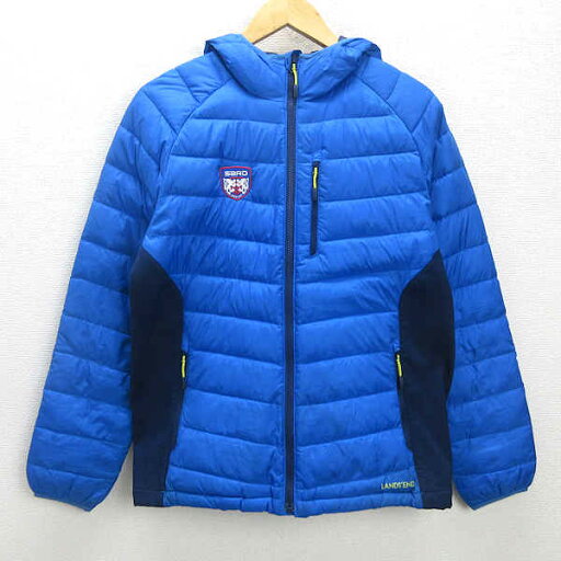 G■ランズエンド/LANDSEND 中綿ダウンジャケット【M】青/men's/142【中古】■ G■ランズエンド/LANDSEND 中綿ダウンジャケット【M】青/men's/142【中古】■