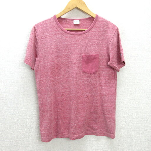 G■チャンピオン/champion 復刻トリコロールタグ/胸ポケットTシャツ C8-B356R【M】ピンク系/men's/111【中古】■ G■チャンピオン/champion 復刻トリコロールタグ/胸ポケットTシャツ C8-B356R【M】ピンク系/men's/111【中古】■