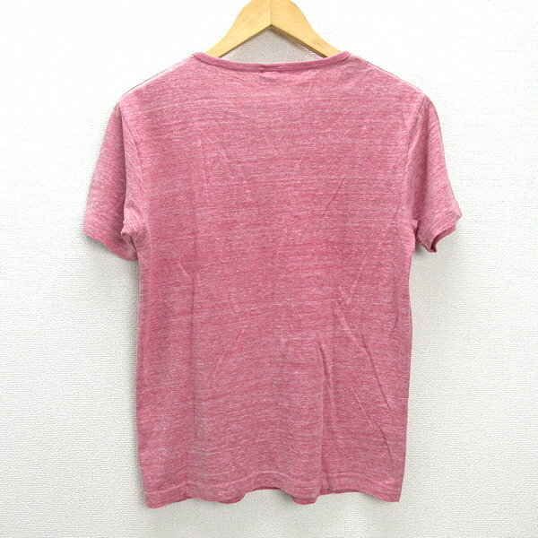 G■チャンピオン/champion 復刻トリコロールタグ/胸ポケットTシャツ C8-B356R【M】ピンク系/men's/111【中古】■