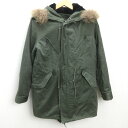 D■ティーケーミクスパイス/THE SHOP TK MIXPICE ライナー付きジャケットJKT【M】カーキ/MENS/73【中古】■