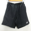 G■ヨネックス/YONEX ハーフパンツ/スポーツウェア【S】黒/men's/32【中古】■