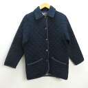 k■マッキントッシュ/MACKINTOSH キルティングジャケットJKT/ウール【34】紺/LADIES■150【中古】