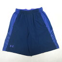 【 ブランド 】 アンダーアーマー/UNDER ARMOUR 【カラー】 パープル　ネイビー 　 【 サイズ 】 表記 [ L ](メンズ) 実寸 [ ウエスト72cm～ 股上28cm 股下22cm 裾幅33cm ] 【 素材 】 ポリエステル 89%　ポリウレタン　11％ 【 商品詳細 】 USEDになります。 多少のシワはございます。 目立つダメージはございません。 (株)アンダーアーマー日本代理　men's アンダーアーマーのハーフパンツです。ウエストゴム・紐あり ポケット2・通気性を高めるために切替部にメッシュ素材を使用。 【 Bランクのお品になります 】 S:新品、未使用品 A:多少の使用感はあるが汚れやダメージは気にならない程度 B:多少の汚れやシミ、毛羽立ちはあるがダメージは気にならない程度 C:使用感があり、多少の汚れやダメージがある D:使用感があり、汚れやダメージが目立つ E:汚れやダメージが目立つジャンク品